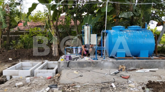 Sistem pengolahan limbah klinik kecantikan menggunakan unit Biotank fiber modern dari BIOVIA