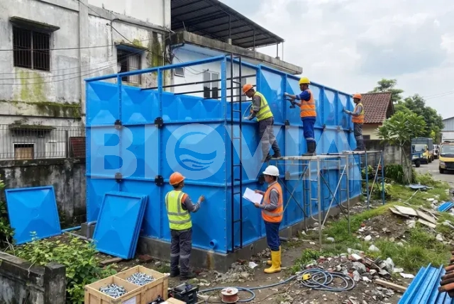 Instalasi Roof Tank pada Gedung Bertingkat: Persyaratan Struktur, Perpipaan, dan Sistem Distribusi Air