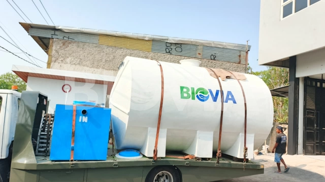 Pemasangan sistem biotank untuk hotel dan apartemen berskala besar oleh tim profesional